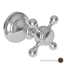 Newport Brass 3-322/10B Diverter Handle Victoria Brass Flow Control Cross Oil Rubbed Bronze Round Escutcheon