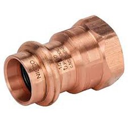 Nibco PC603-1 Adapter 1 Inch Wrot Copper Press x Female PC603