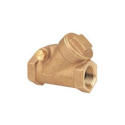 Nibco KT403W-1 Check Valve Y-Pattern Horizontal Swing 1 Inch Bronze Class 125 Threaded Buna-N Seal