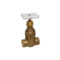 Nibco S113-12LF Gate Valve Non-Rising Stem 1/2 Inch Lead Free Bronze Class 125 Solder for MSS SP-80