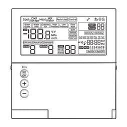 Samsung MCM-A00UN Controller Module Chiller 4-3/4L x 3/4W x 4-7/8H Inch 12 or 24 Hour Clock