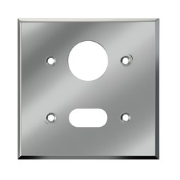 Sloan 0305151PK Sensor Plate EL-151 2 Gang Etched Chrome Plated 4-1/2 Inch Square Metal for Exposed Urinals