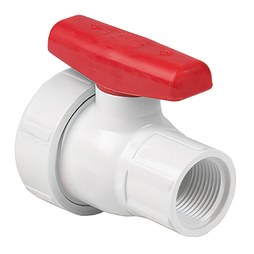 Spears 2412-015W Ball Valve PVC 1-1/2 Inch Socket True Union Buna