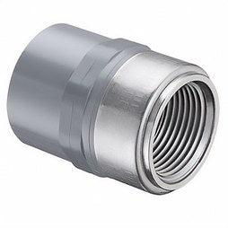 Spears 835-010CSS Adapter Stainless Steel Transition 1 Inch CPVC Socket x Stainless Steel FIPT Schedule 80 835-010CSS