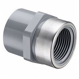 Spears 835-025CSR Adapter Stainless Steel Collar 2-1/2 Inch CPVC Socket x SR FIPT Schedule 80