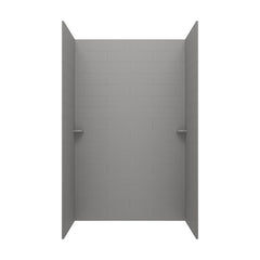 Swan MSMK963662.203 Shower Wall Kit Modern Subway Tile Glue Up 36 x 62 x 96 Inch Ash Gray