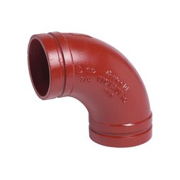 Victaulic A080010PHL Elbow 10-C 90 Degree 8 Inch Ductile Iron T37H-77 Grooved Cement Lined AWWA