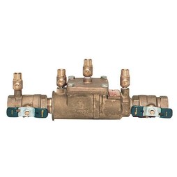 Watts Regulator 1/2LF007-QT-FZ Backflow Preventer LF007 1/2 Inch Lead Free Bronze Quarter Turn Dual Check FNPT