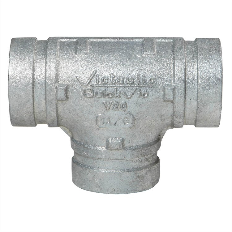 Victaulic V20-2G Tee 2 Inch Ductile Iron Grooved Galvanized V20-2G