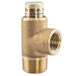 Watts Regulator 530C-34 Relief Valve Calibrated Pressure 3/4 Inch MNPT x FNPT Bronze 50-175PSI 180 Degrees Fahrenheit