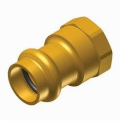 Apollo 10075780 Adapter 803R Female Reducing Small Diameter Lead Free Brass 1/2 x 3/8 Inch Press x Female