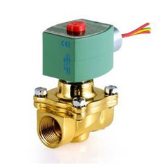 Asco 8210G004-24 Solenoid Valve 8210 2-Way Brass 1 Inch NPT Normally Closed 24 Direct Current NBR