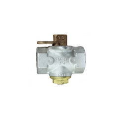 AY McDonald 560G-114 Gas Valve Plug with Lockwing 1-1/4 Inch Female NPT Zinc Coated Galvanized Iron Natural Gas or Propane