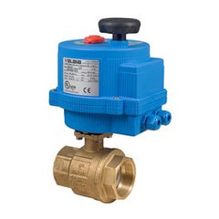 Bonomi 8E064LF-003-1/2 Ball Valve 1/2 Inch Lead Free Brass NPT Full Port 100-240 Volt Electric Actuator