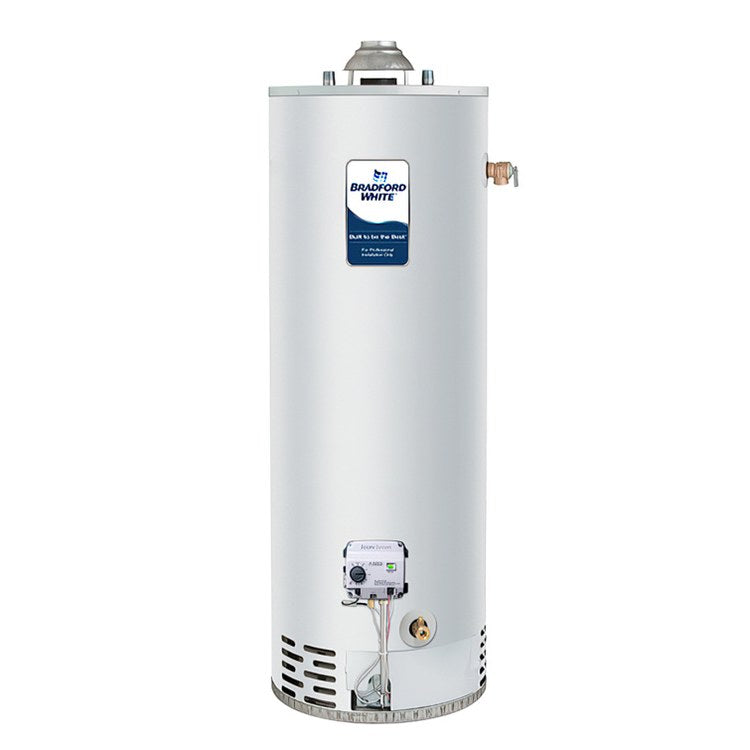 Bradford White RG250L10N Water Heater Residential Lowboy Natural Gas 48 Gallon Atmospheric Vent 40K BTU 10 Year Warranty