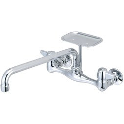 Central Brass 0048-UA3 Faucet Wall Mount with Soap Dish 12 Spout