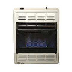 Empire BF20WNAT Room Heater Blue Flame 20.000 BTU Vent-Free Modulating Hydraulic Thermostat Natural Gas White