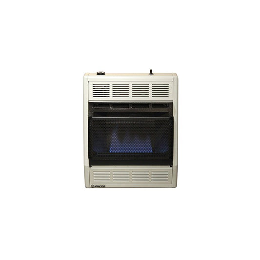 Empire BF20WNAT Room Heater Blue Flame 20.000 BTU Vent-Free Modulating Hydraulic Thermostat Natural Gas White