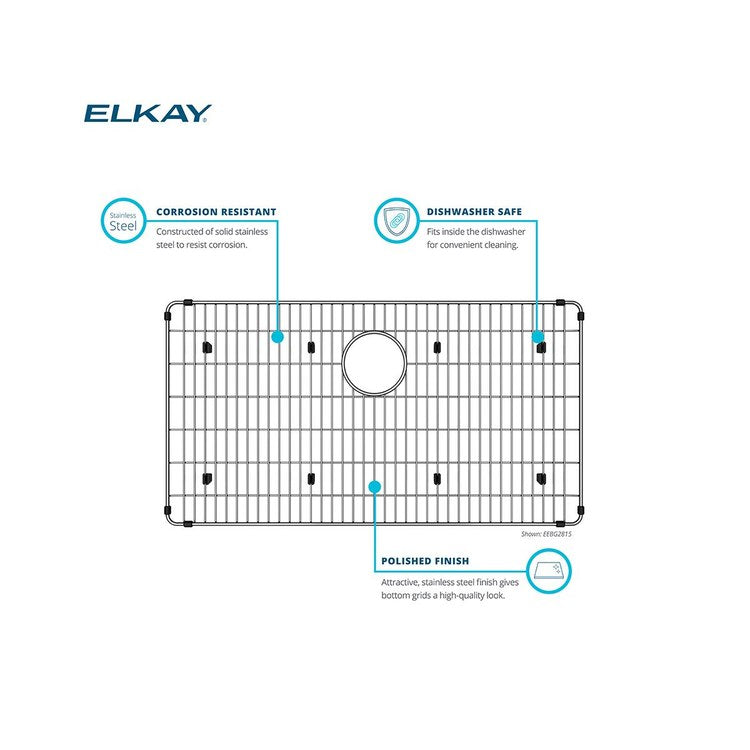 Elkay LKWBG1209SS 11 in. Bottom Grid in Stainless Steel Replacement MPN