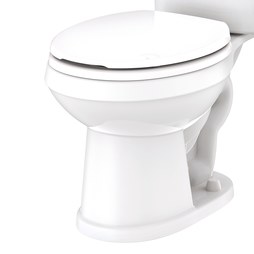 Gerber GRN31152 Toilet Bowl Round Front White 28-7/8 Inch 1.28 Gallons per Flush