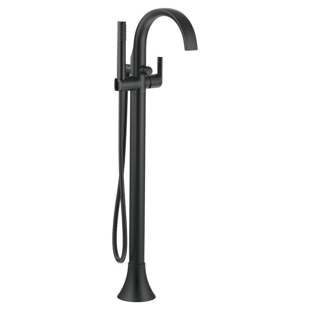 Moen S3105BL Doux Single Handle Lever Floor Mount Filler in Matte Black