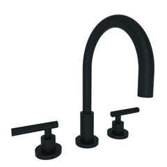 Newport Brass 990L/56 East Linear Two Handle Widespread Bathroom Sink Faucet in Flat Black