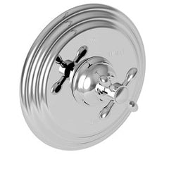 Newport Brass 4-1644BP/26 Pressure Balance Valve Trim Astaire Round 1 Cross Polished Chrome