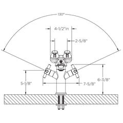 Speakman SEF-1850 Eyesaver 1/2 In. Single Post Combination Integrated Faucet