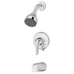 Symmons S-9602-X-P Tub and Shower System Origins with Integral Service Stops/Volume Control 1 Tri-Star Polished Chrome ADA 2.0 Gallons per Minute