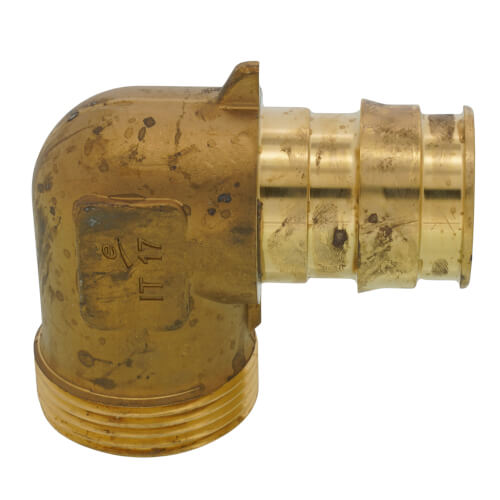 Uponor Q4153213 Adapter Elbow 1-1/4 Inch Brass R32 x ProPEX