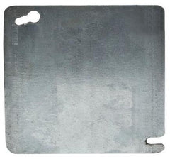 Appleton 8465 4 Square Surface Cover, Flat, Blank, Steel