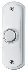 Broan-NuTone PB53LWH Lighted Rectangular Pushbutton 120 VAC (1-1/4 in Width x 3-1/2 in Height)