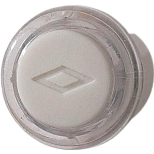 Broan-NuTone PB18WHCL Unlighted Round Pushbutton, 12 VAC/VDC, 13/16 Diameter in Clear/White