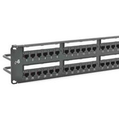 HUBBELL PREMISE WIRING HP624 Patch Panel Cat 6A 24-Port 1U T568A/B Universal Wiring