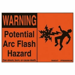 Panduit PPS0305W2100 Arc Flash Sign 3 x 5