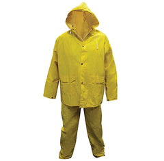 SAS Safety 6815-01 Rain Suit, Unisex, 2X-Large, Yellow, PVC/Polyester