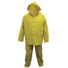 SAS Safety 6815-01 Rain Suit, Unisex, 2X-Large, Yellow, PVC/Polyester