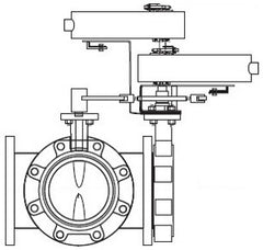 Schneider Electric VFF-631C-556D-L-13 Butterfly Valve Assembly 3 in