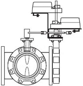 Schneider Electric VFUS-630C-E25D-L-16 Butterfly Valve Assembly 6 inches Replacement MPN