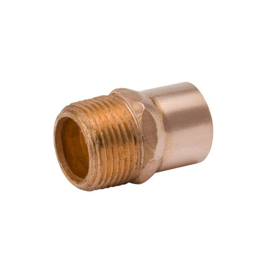 Mueller W01146 Copper Adapter, 7/8 x 3/4 OD (C x MPT) WC-401