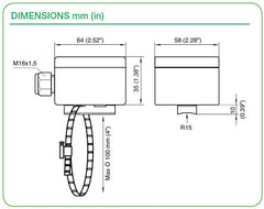 Schneider Electric 5123202010 STC Series Contact Temperature Sensor Power Pipe Contact Strap-On Replacement MPN