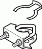 Schneider Electric AM-717 SmartX Damper Actuator Accessory Replacement Universal Clamp