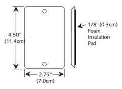 Schneider Electric ETP100-L Temperature Sensor Stainless Steel Wall Plate