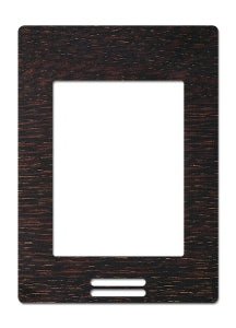 Schneider Electric FAS-06 fascia dark brown wood grain finish