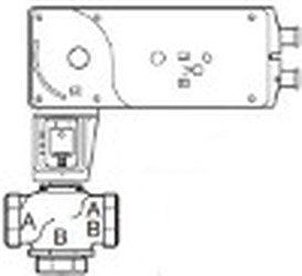 Schneider Electric VS-7313-593-4-11 Valve Actuator Assembly 2 in 3-Way Mixing Replacement MPN