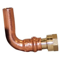 Apollo 10066568 Elbow 8707-3 90 Degree Reducing Female Small Diameter 3/4 x 1/2 Inch Copper/Lead Free Brass Press