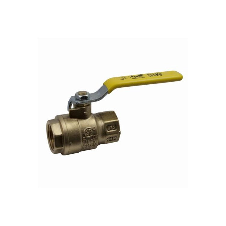 Apollo 77F14801 Ball Valve 77F-140 Brass 2 Inch Threaded 2-Piece Full Port Stainless Steel Ball and Stem