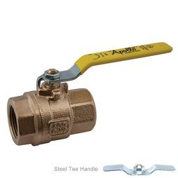 Apollo 77C10507A Ball Valve 1 Inch NPT 2-Piece Full Port Tee Handle