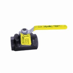 Apollo 73A10227A Ball Valve 73A-100A 3/8 Inch Female Carbon Steel Standard Port Stainless Steel Latch Lock 2 Piece