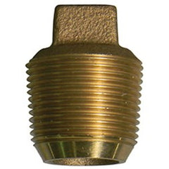 AY McDonald 73206-2 Plug Square Head 2 Inch Lead Free Brass CC Threaded